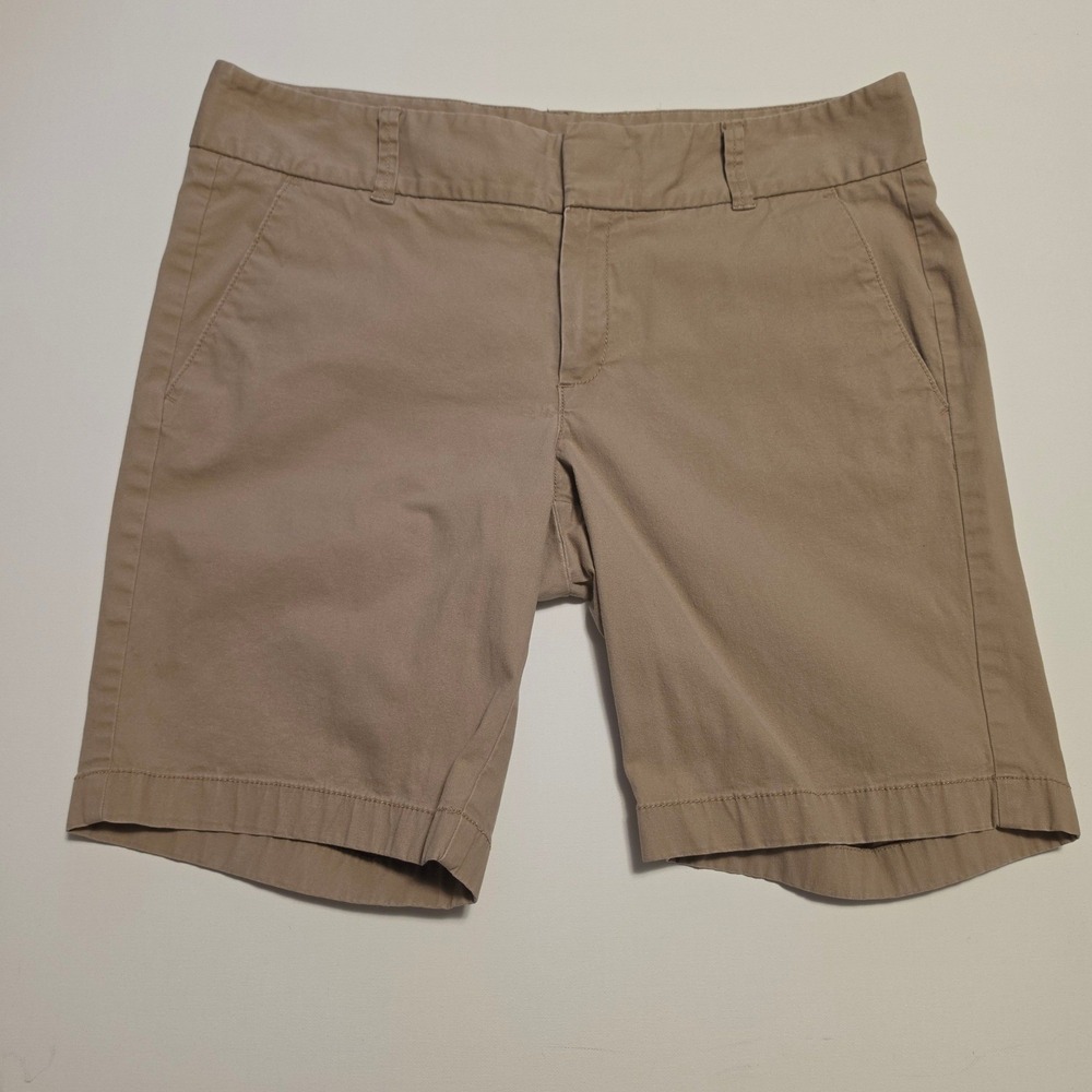 J.Crew Frankie Stretch Chino Khaki Tan Shorts Size 8
